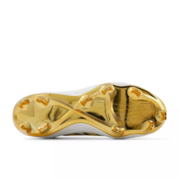 Spikes Beisbol Softbol New Balance Fresh Foam 3000 V7 Blanco Dorado