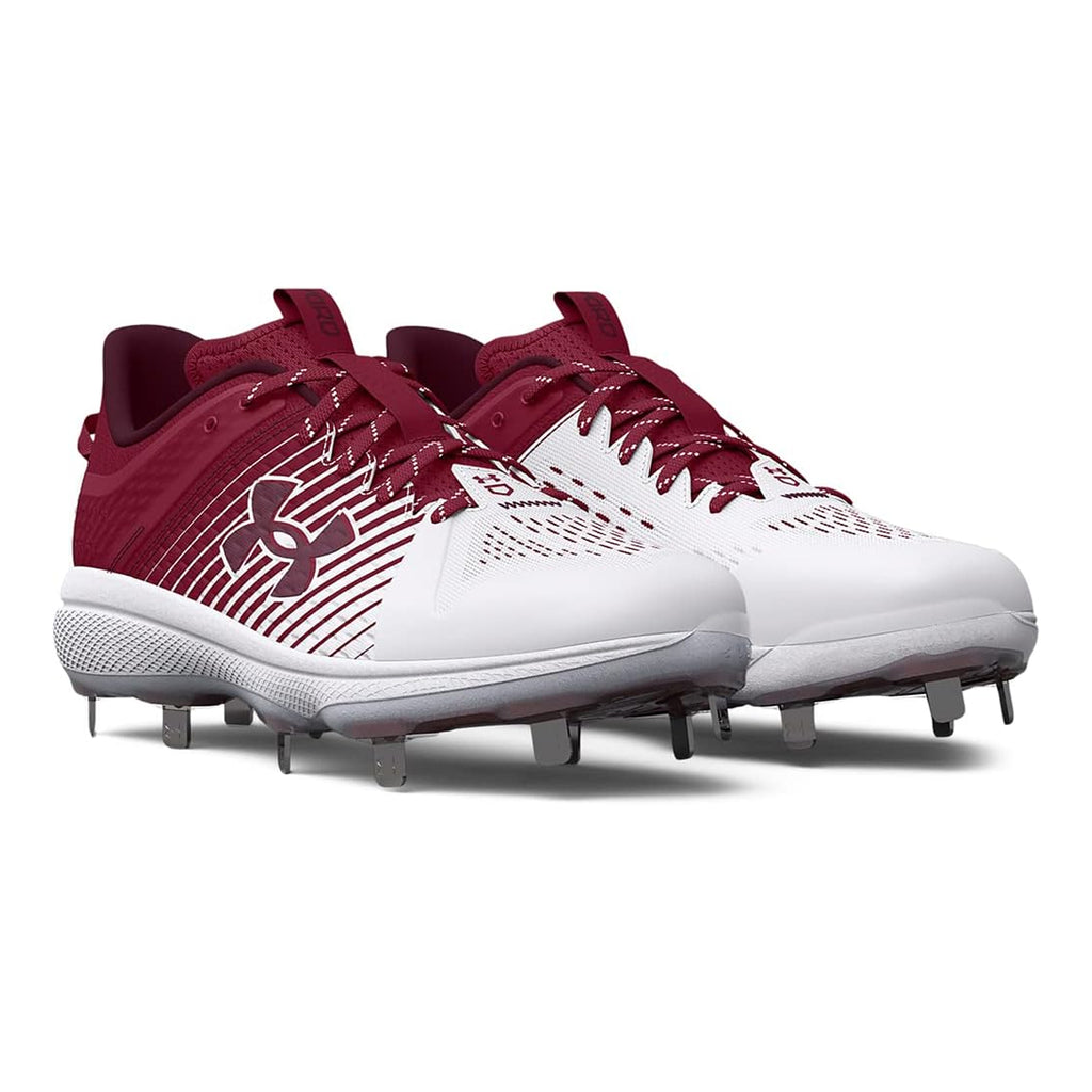 Spikes Beisbol Under Armour Yard Low MT Blanco Vino