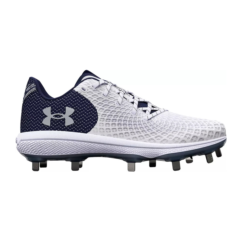 Spikes Softbol Under Armour Glyde 2.0 MT Blanco Marino Dama