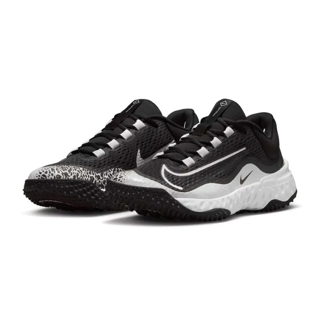 Tenis de Entrenamiento Beisbol Softbol Nike Alpha Huarache Elite 4 Turf Negro Blanco