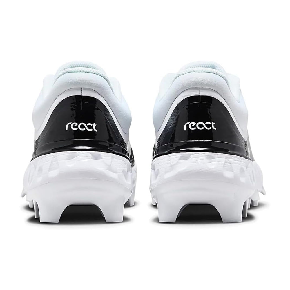 Spikes Beisbol Softbol Nike Alpha Huarache Elite 4 Low MCS Blanco Negro