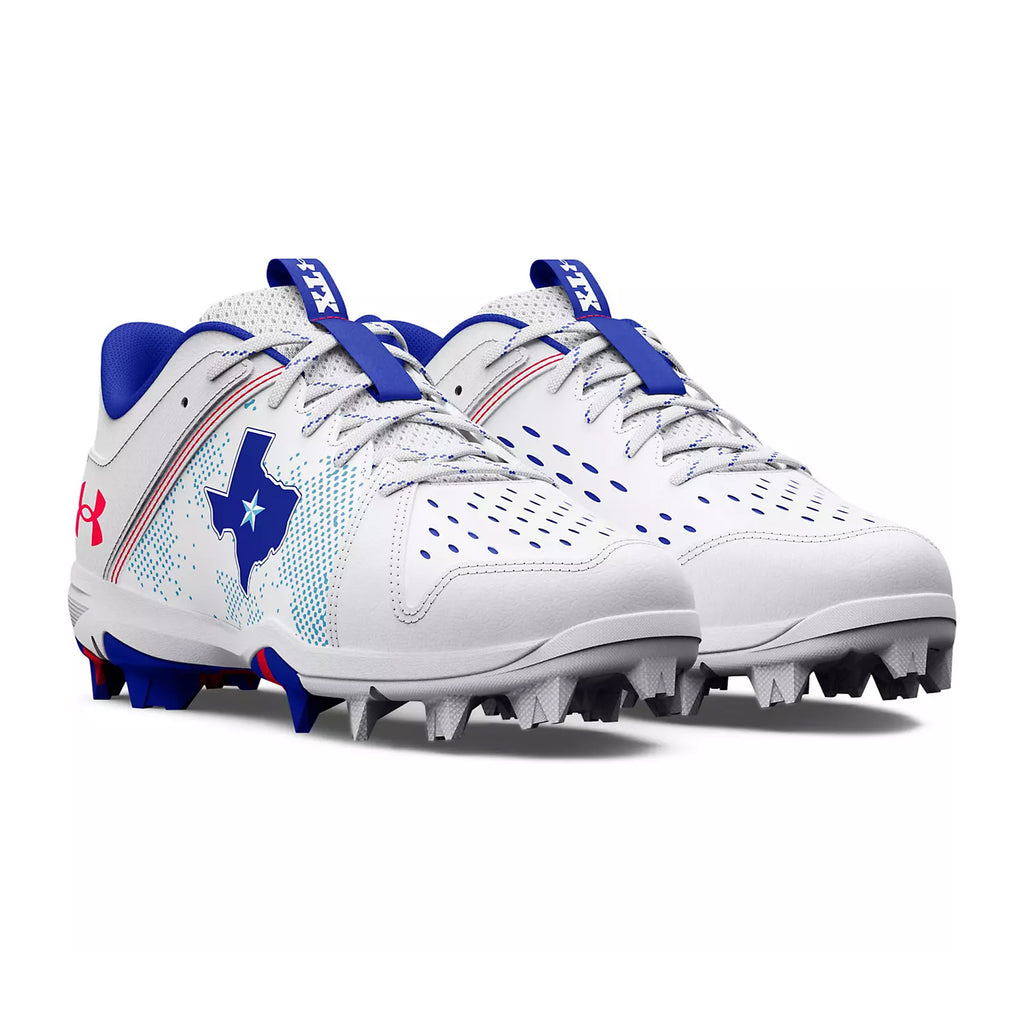 Spikes Beisbol Softbol Under Armour Leadoff Low Rubber Texas Blanco