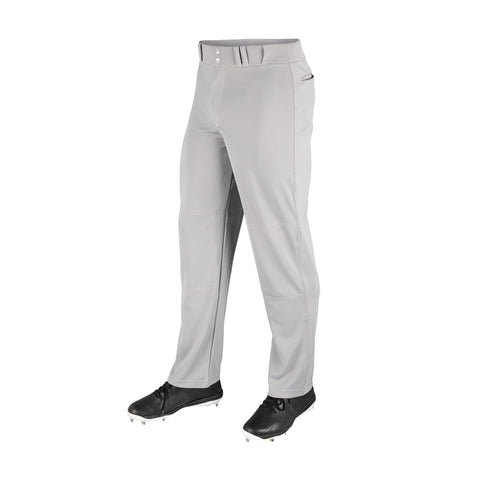 Pantalon Beisbol Softbol Champro Ajuste Relajado Con Fondo Abierto BP4U Gris Largo Adulto