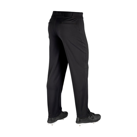 Pantalon Beisbol Softbol Champro Ajuste Relajado Con Fondo Abierto BP4U Negro Largo Infantil