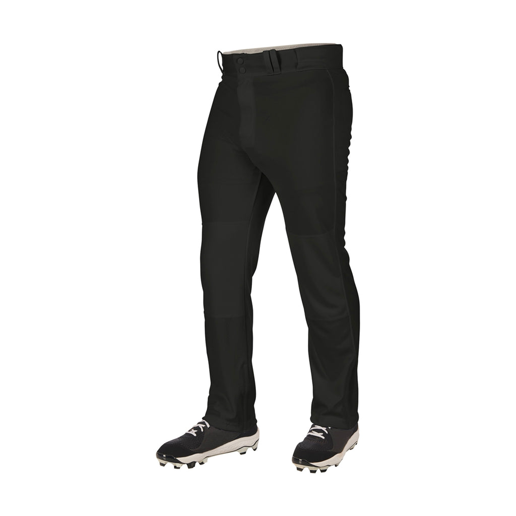 Pantalon Beisbol Softbol Champro MVP Triple Corona 2.0 Fondo Abierto BP60 Negro Largo Adulto