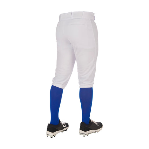 Pantalon Beisbol Softbol Champro Triple Corona 2.0 BP68 Blanco Corto Infantil