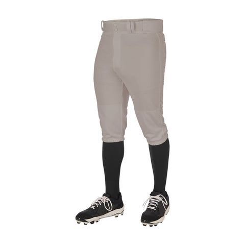 Pantalon Beisbol Softbol Champro Triple Corona 2.0 BP68 Gris Corto Infantil