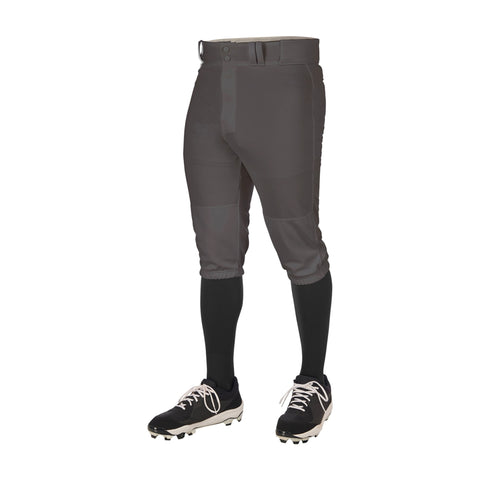 Pantalon Beisbol Softbol Champro Triple Corona 2.0 BP68 Gris Oscuro Corto Infantil