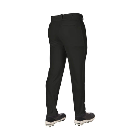 Pantalon Beisbol Softbol Champro Triple Corona 2.0  Slim fit BP64 Negro Largo Adulto