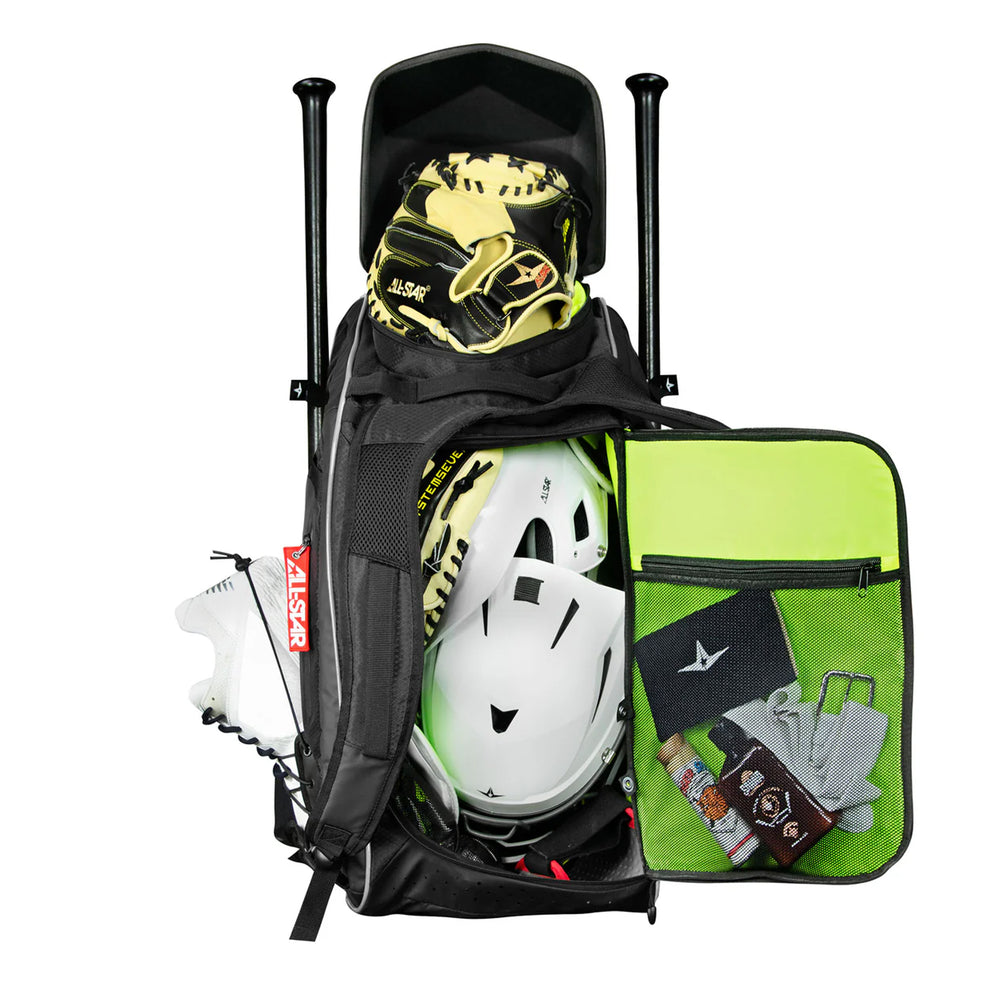 Back Pack Beisbol Softbol All Star MVP PRO Dual Hybrid BBCBP-BK ADULTO