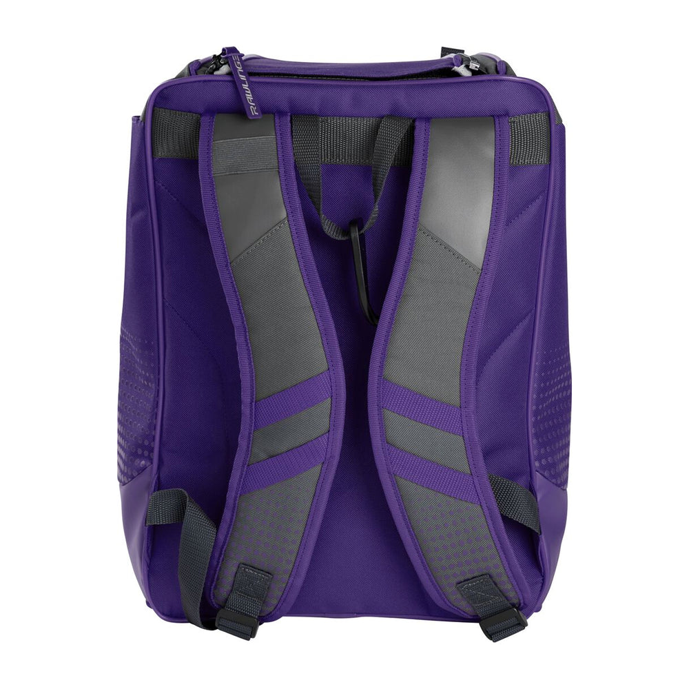 Backpack Mochila Beisbol Softbol Rawlings Franchise Morado Infantil