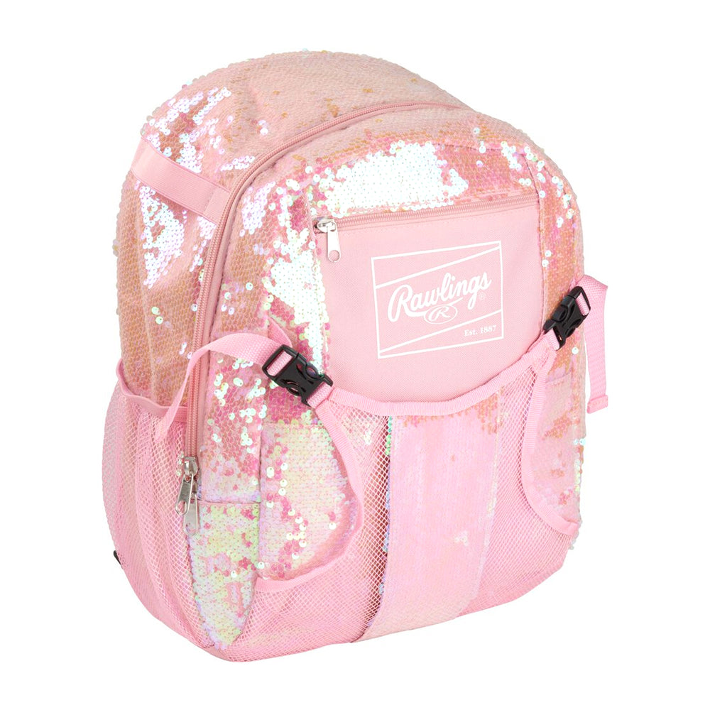 Backpack Mochila Beisbol Softbol Rawlings Rosa 3 a 5 años