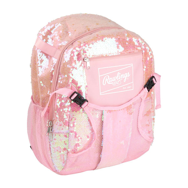 Backpack Mochila Beisbol Softbol Rawlings Rosa 3 a 5 años