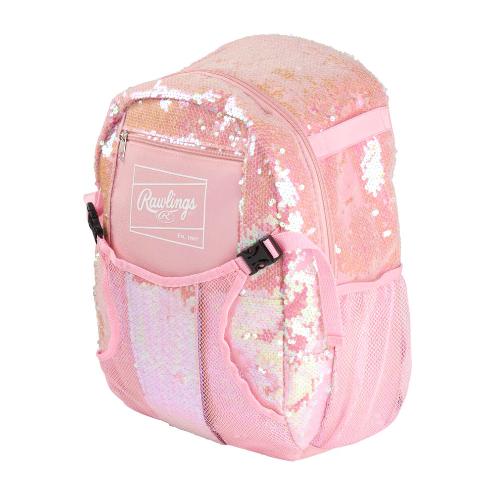 Backpack Mochila Beisbol Softbol Rawlings Rosa 3 a 5 años