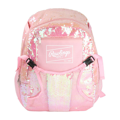Backpack Mochila Beisbol Softbol Rawlings Rosa 3 a 5 años