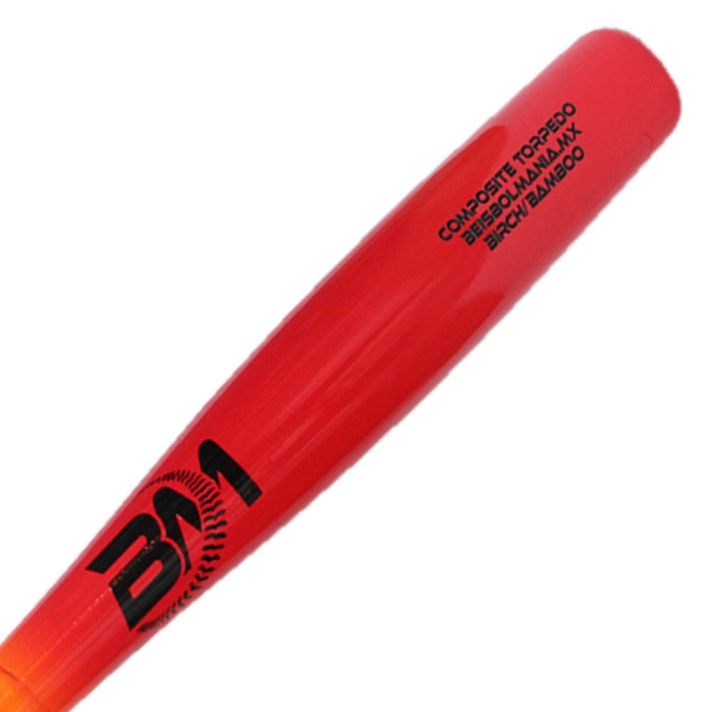 Bat Beisbol Reforzado Con Fibra de Vidrio Beisbolmania Compuesto Birch Bamboo Plus Torpedo BMX-CMPSTOR-BIRCH/BAMBR-NJARJO