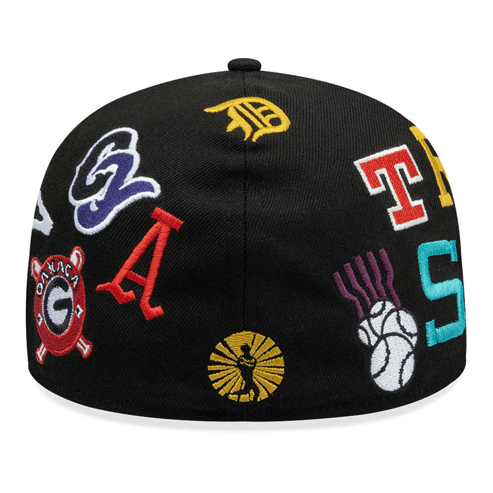 Gorra Beisbol Softbol New Era LMB Juego de Estrellas 2025 Logos Retro 59Fifty Cerrada