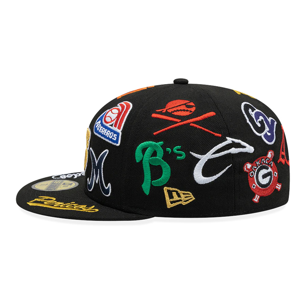 Gorra Beisbol Softbol New Era LMB Juego de Estrellas 2025 Logos Retro 59Fifty Cerrada