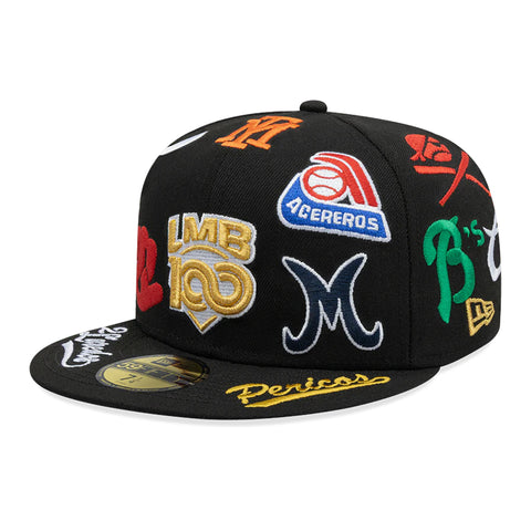 Gorra Beisbol Softbol New Era LMB Juego de Estrellas 2025 Logos Retro 59Fifty Cerrada