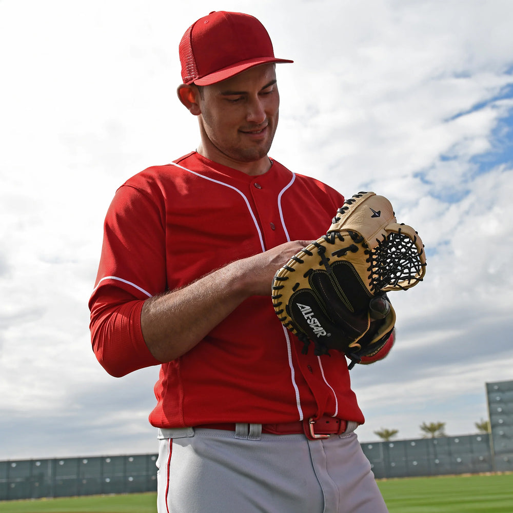 Guante Entrenamiento Catcher Beisbol All-Star The Keyhole Training Mitt CM4000TM 33.5 In Lanzador Diestro