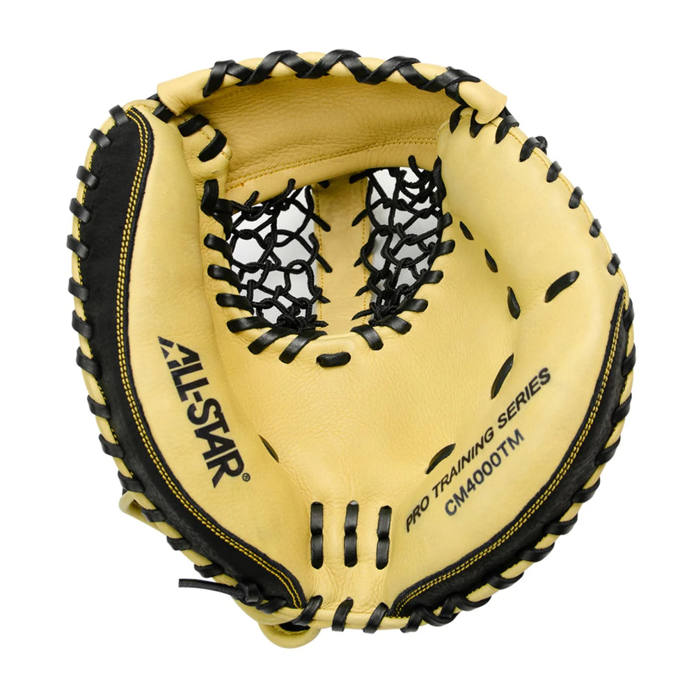 Guante Entrenamiento Catcher Beisbol All-Star The Keyhole Training Mitt CM4000TM 33.5 In Lanzador Diestro