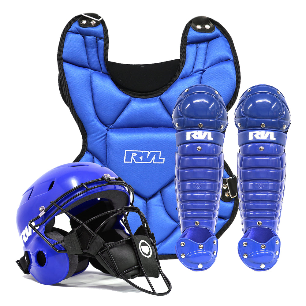 Equipo de Catcher Beisbol Roda RVL Peto Brillante Adulto Azul