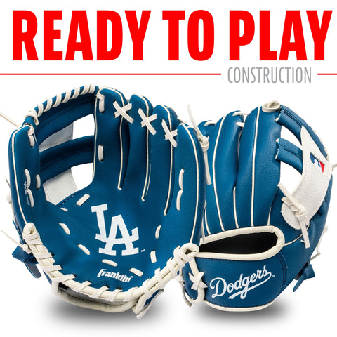Guante Beisbol Franklin MLB Team Dodgers 9.5 in Infantil 3 a 6 años