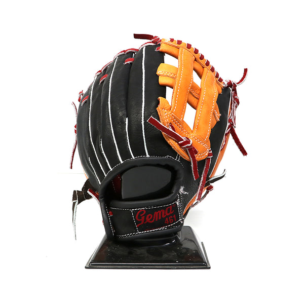 Guante Beisbol Softbol Gema 461 Negro Naranja 12.5 in ADULTO