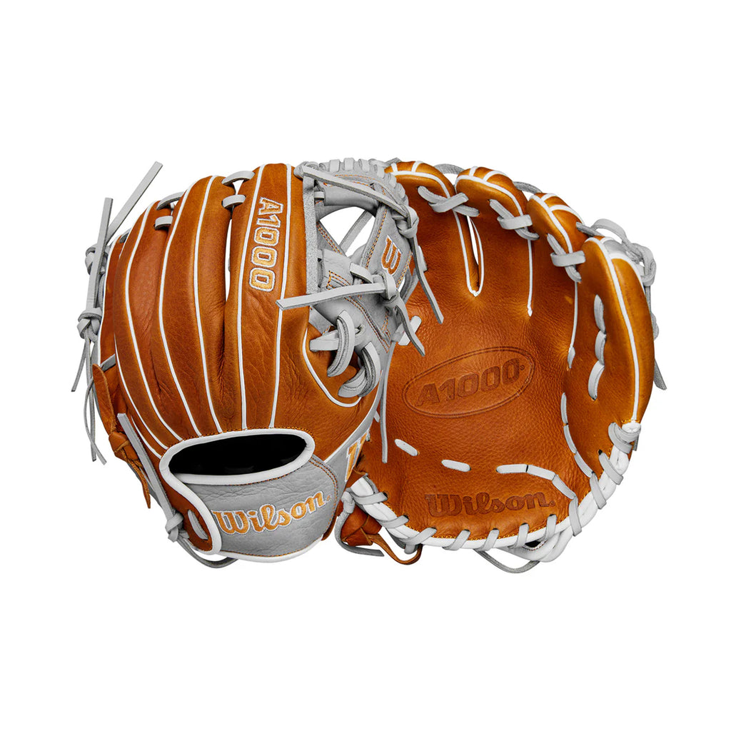 Guante Beisbol Wilson A1000 PF11 Saddle 2024 Café Gris 11 in