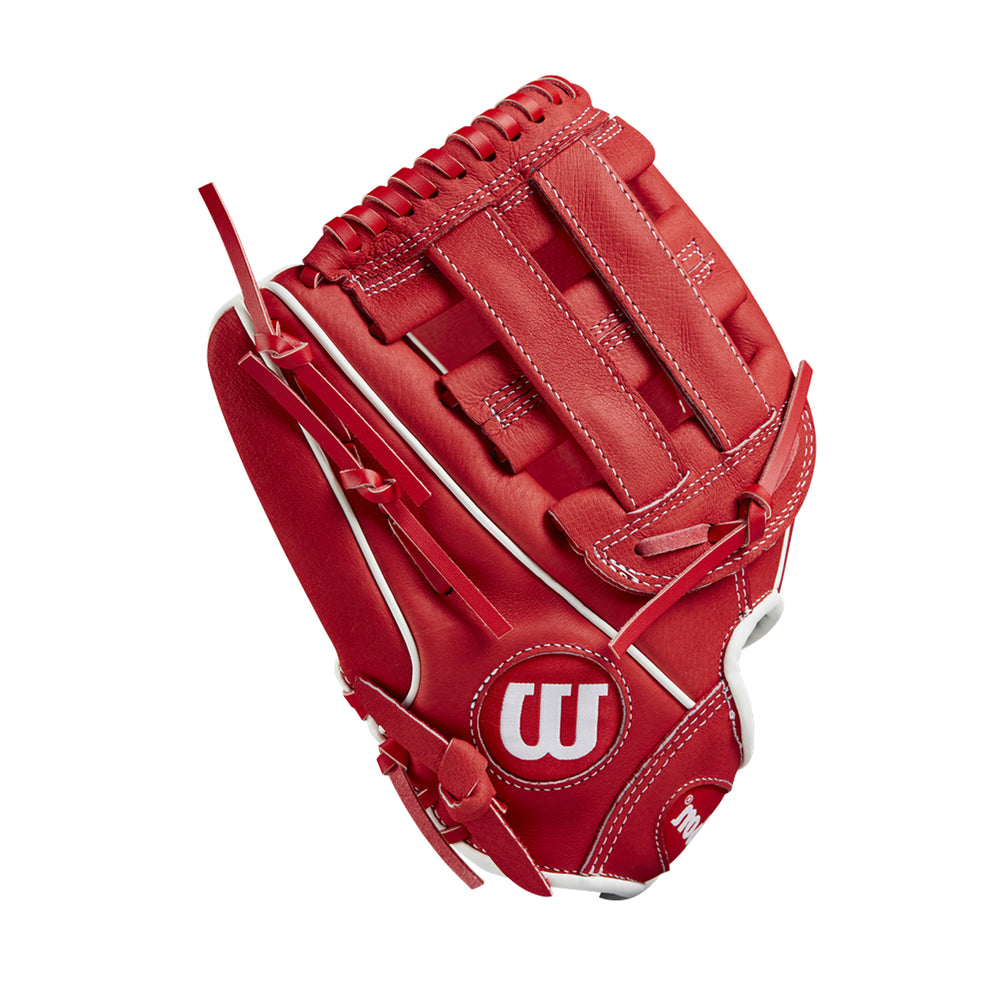 Guante Beisbol Wilson A450 Rojo 11 in Lanzador Zurdo