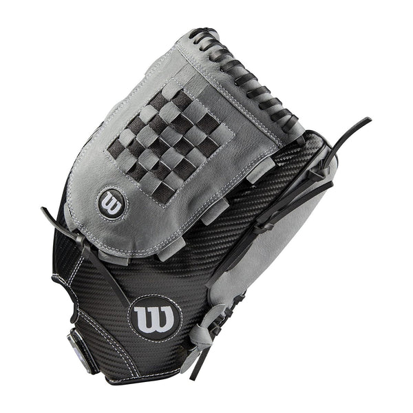 Guante Softbol Wilson A360 SP1421 Negro Gris 14 in