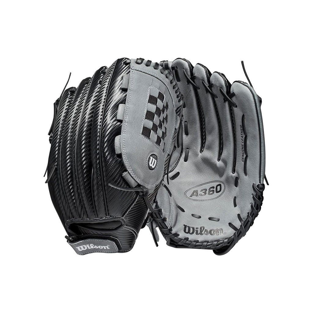 Guante Softbol Wilson A360 SP1321 Negro Gris 13 in