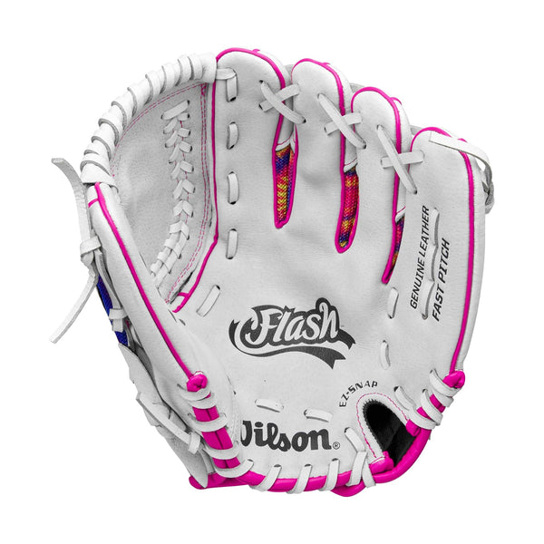 Guante Softbol Wilson A440 Flash Blanco TieDye Rosa 11 in