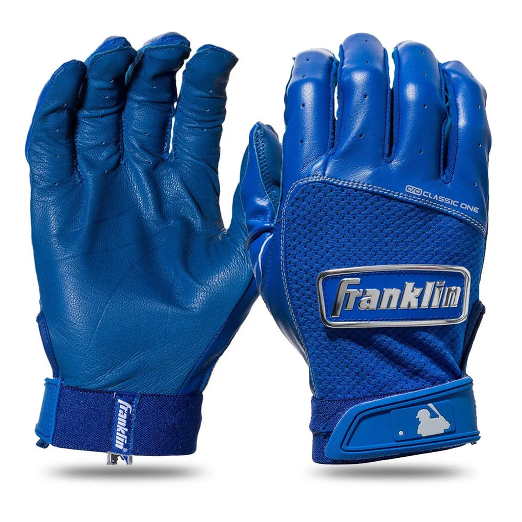 Guanteletas Beisbol Franklin Classic One Chrome Azul Rey ADULTO