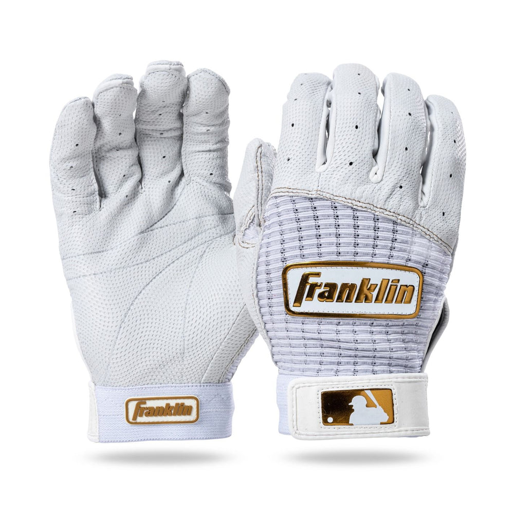 Guanteletas Beisbol Franklin Pro Classic Blanco Dorado ADULTO