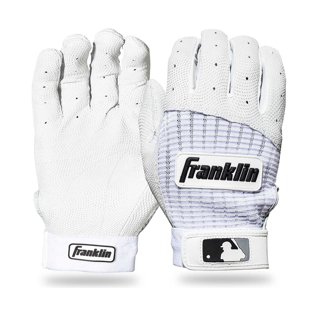 Guanteletas Beisbol Franklin Pro Classic Blanco Negro ADULTO