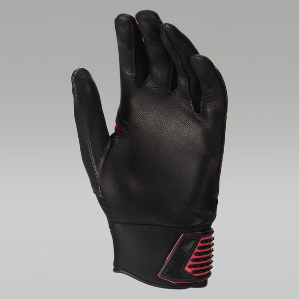 Guanteletas Beisbol Jordan Fly Select Negro Rojo ADULTO