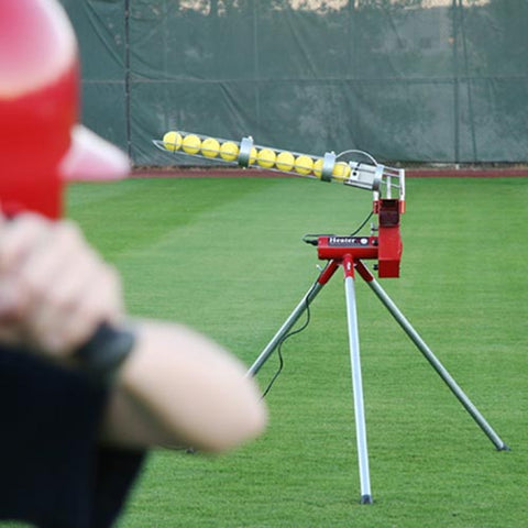 Maquina Entrenamiento Bateo Softbol Heater Pelota de 12 in Con Dispensador de Bolas Automático