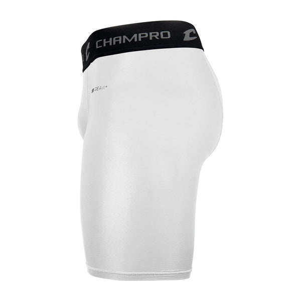 Licra de Compresión Corta Beisbol Softbol Champro CS4A Blanco ADULTO