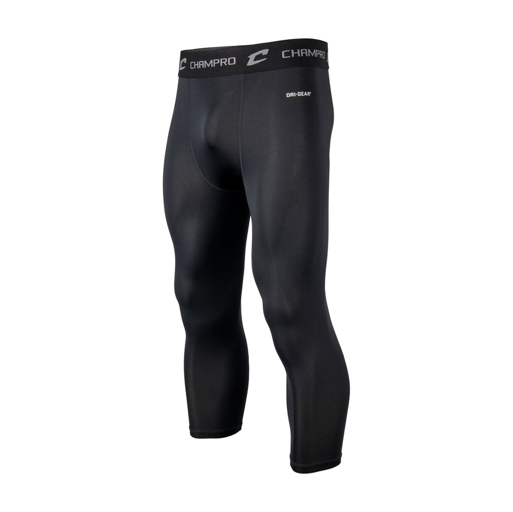 Licra de Compresión de Pierna 3/4 Beisbol Softbol Champro CS8Y Negro INFANTIL
