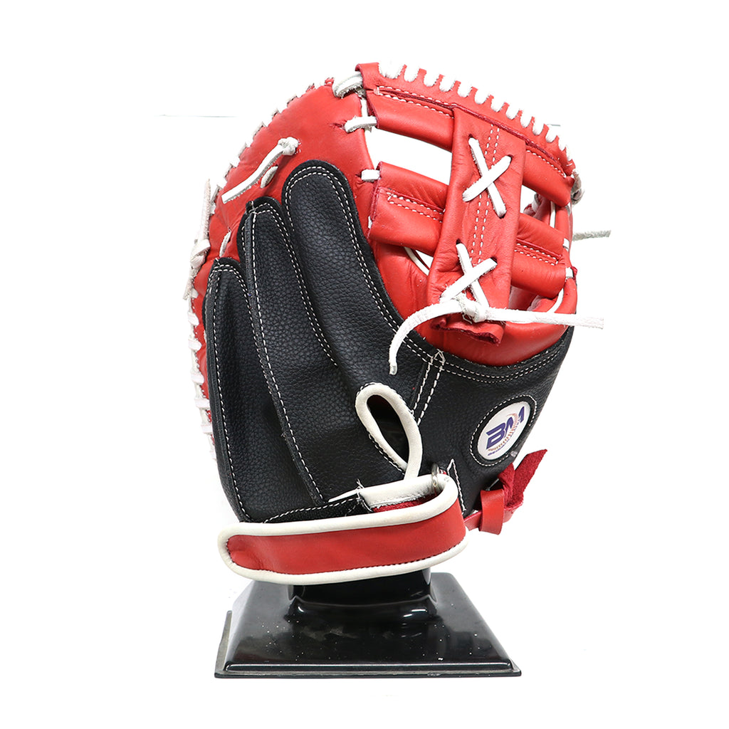 Guante Para Catcher Softbol Beisbolmania R2000SBNGORJO Negro Rojo 32 In