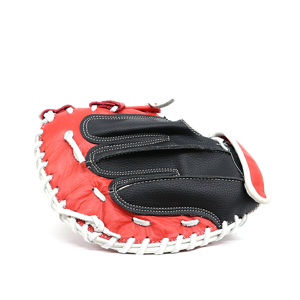 Guante Para Catcher Softbol Beisbolmania R2000SBNGORJO Negro Rojo 32 In
