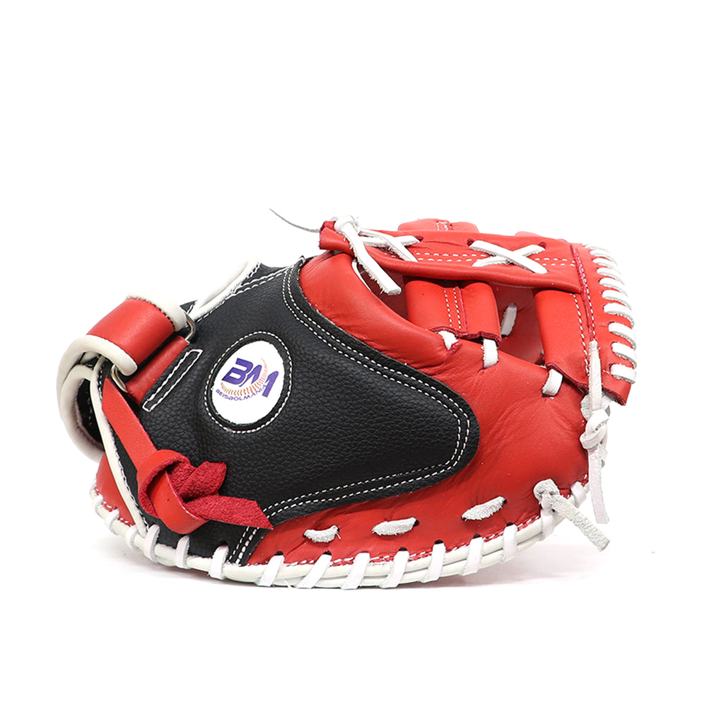 Guante Para Catcher Softbol Beisbolmania R2000SBNGORJO Negro Rojo 32 In