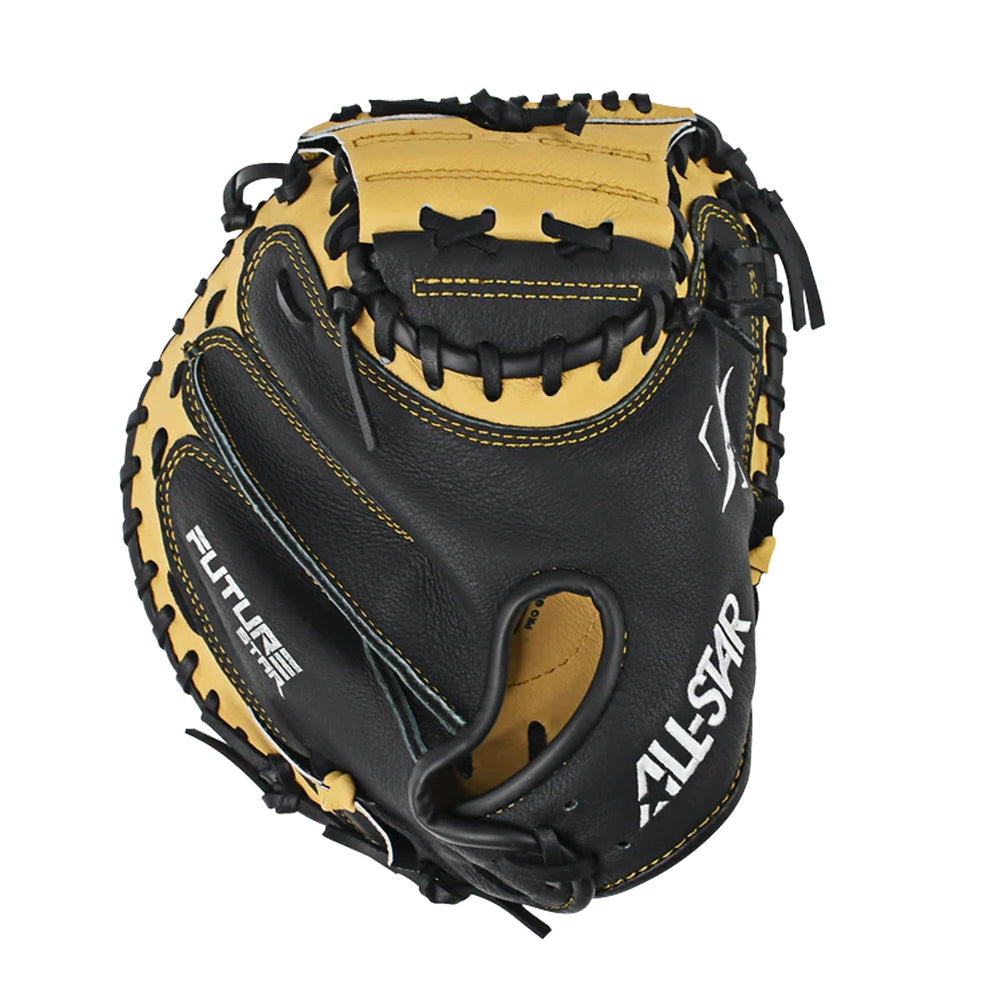Guante Para Catcher Beisbol All Star Future Star Negro Mostaza 31.5 In