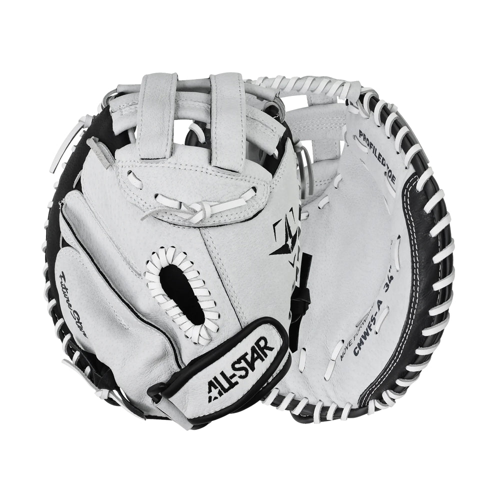 Guante Para Catcher Softbol All Star CMW-FS-A-RHT Blanco Negro 34 In