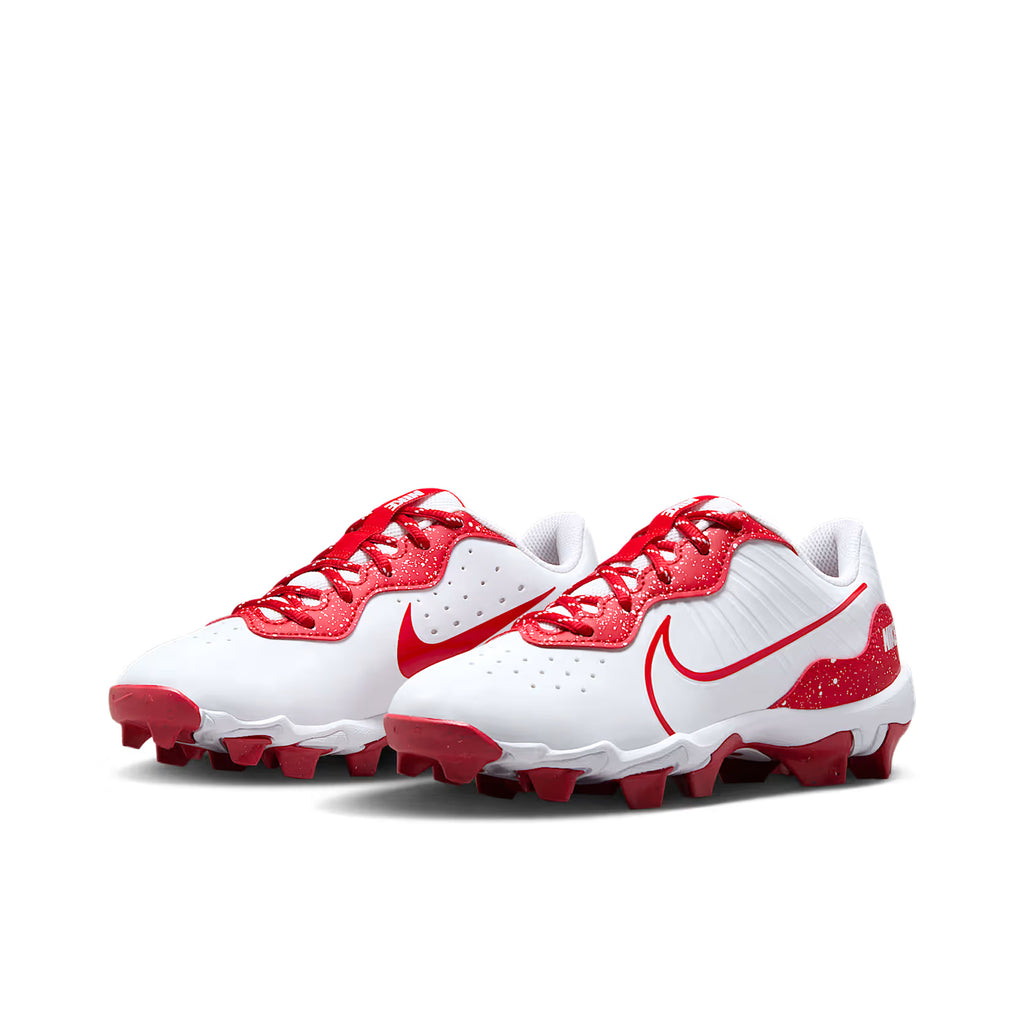 Spikes Beisbol Softbol Nike Alpha Huarache 4 Keystone Blanco Rojo INFANTIL