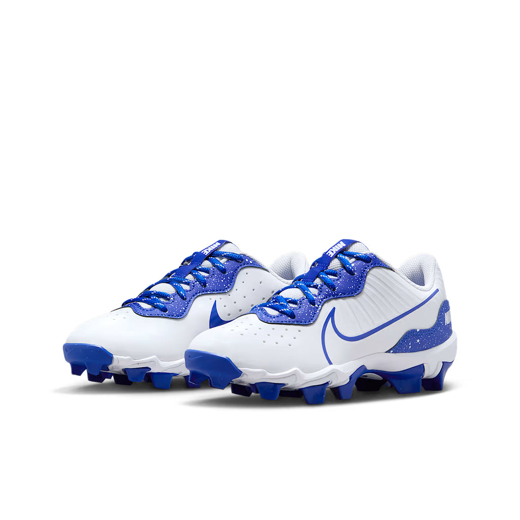 Spikes Beisbol Softbol Nike Alpha Huarache 4 Keystone Blanco Azul INFANTIL