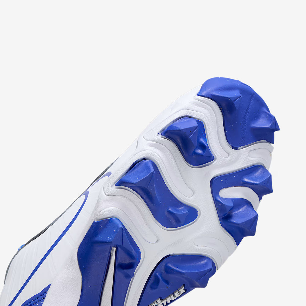 Spikes Beisbol Softbol Nike Alpha Huarache 4 Keystone Blanco Azul INFANTIL