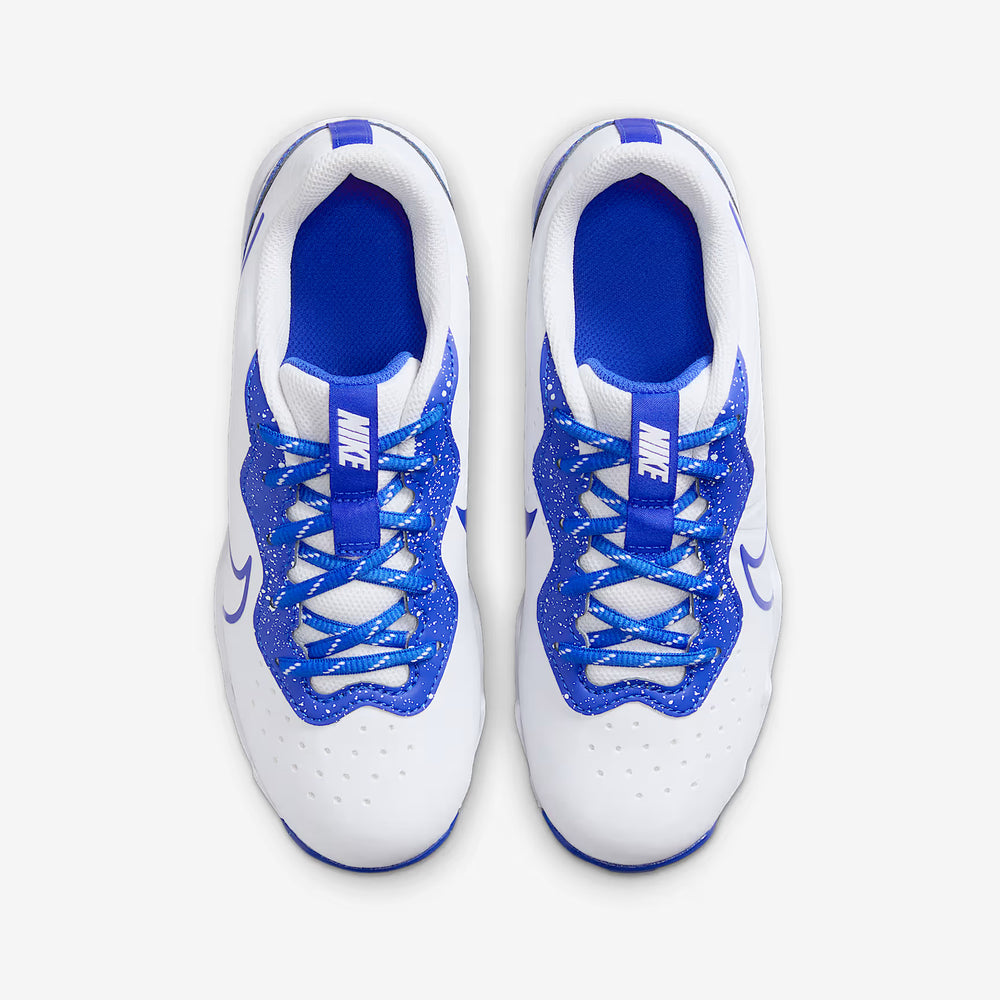 Spikes Beisbol Softbol Nike Alpha Huarache 4 Keystone Blanco Azul INFANTIL
