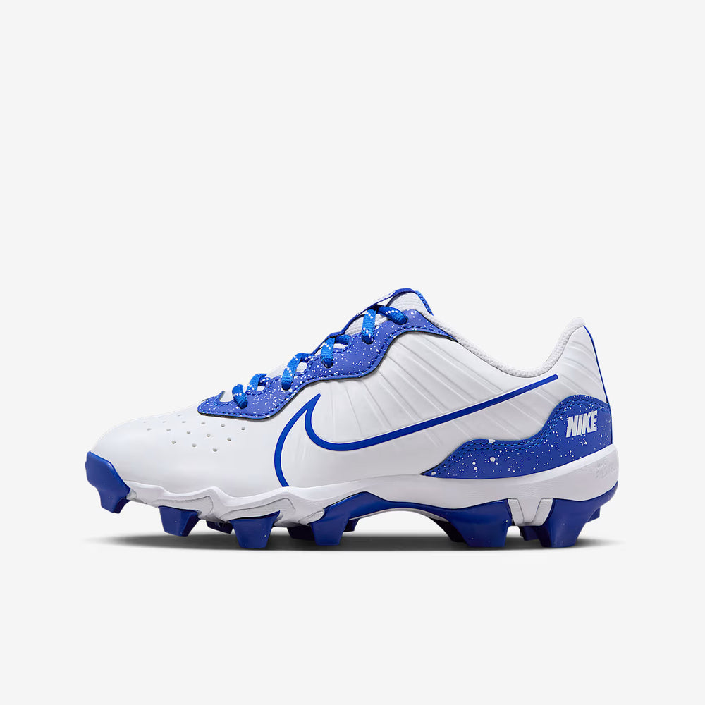 Spikes Beisbol Softbol Nike Alpha Huarache 4 Keystone Blanco Azul INFANTIL